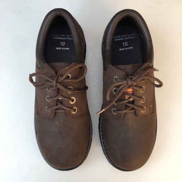 NEW DICKIES Composite Toe Lace Up Work Shoes Brown Size 10 - Picture 1 of 8
